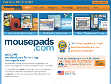 Tablet Screenshot of mousepads.com